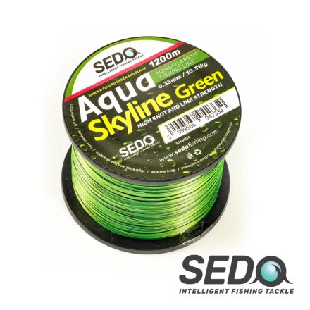 SEDO Aqua Skyline Green 1200 Méter Monofil Horgász Zsinór 0,30 mm