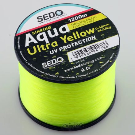 SEDO Aqua Ultra Yellow 1200 Méter Monofil Horgász zsinór 0,30 mm